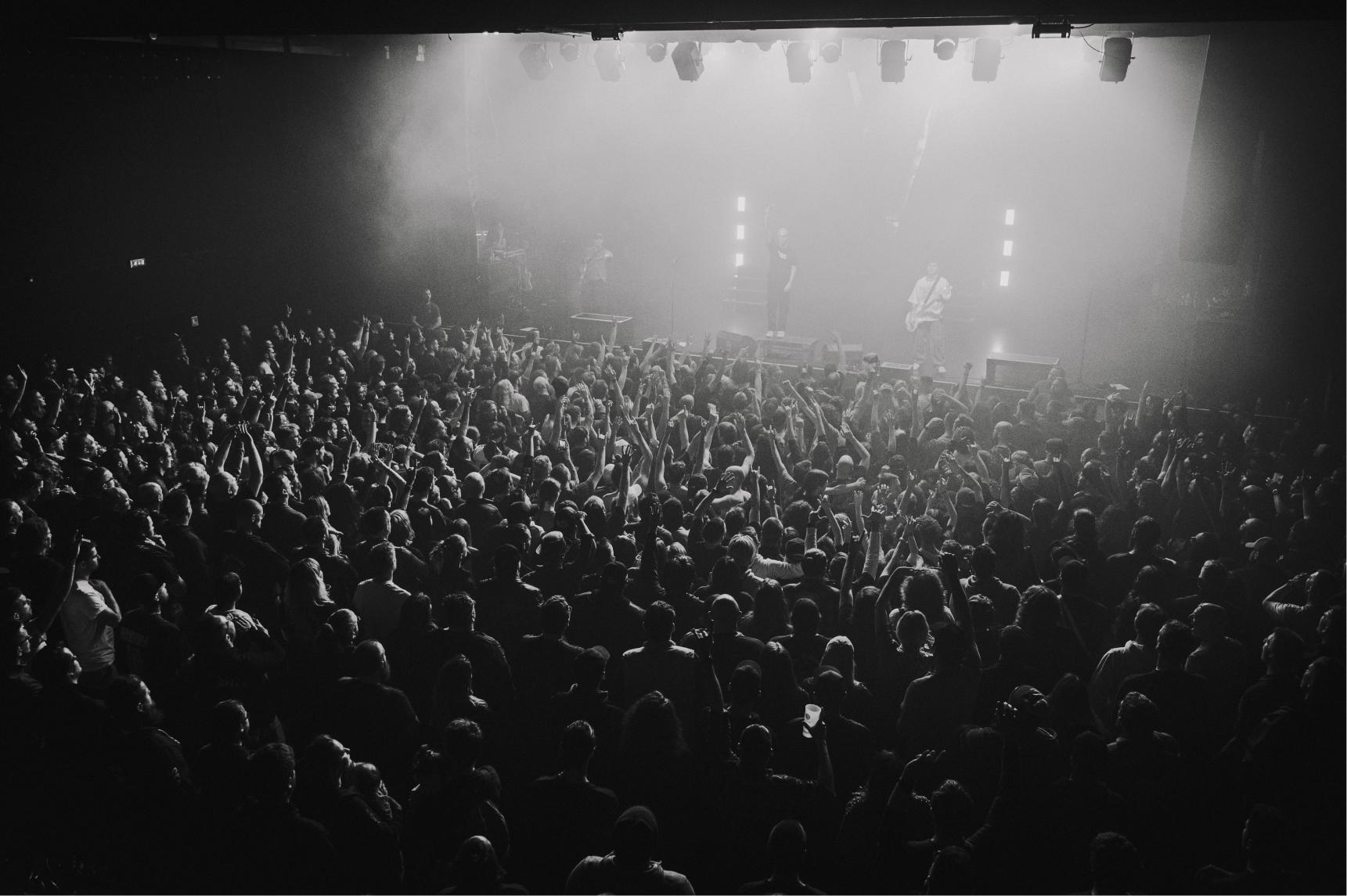 A crowd of Metal music fans, at one of our concert.