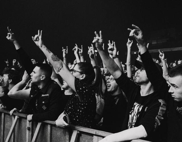 Crowd at a concert in April 2024.